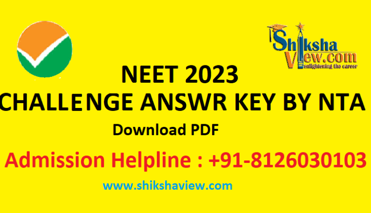 neet-2023-challenge-answer-key